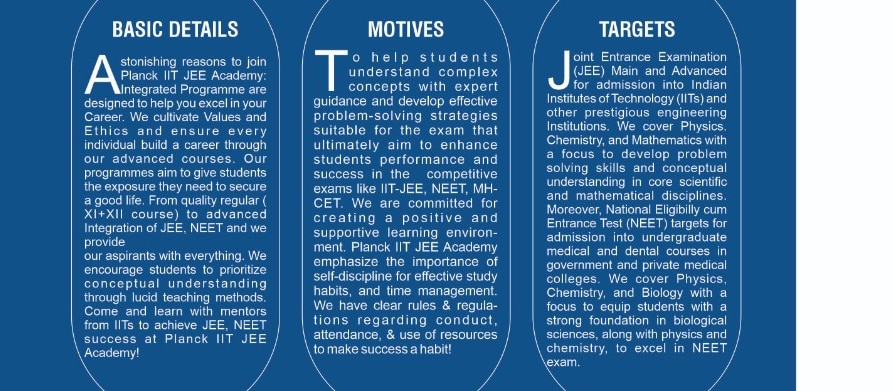 Welcome to Planck IIT JEE Academy Nagpur