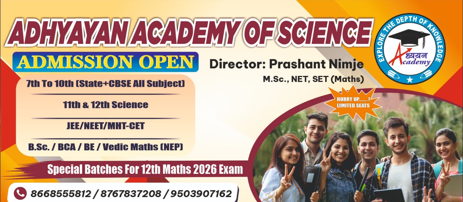 Welcome to Adhyayan Academy Of Science.