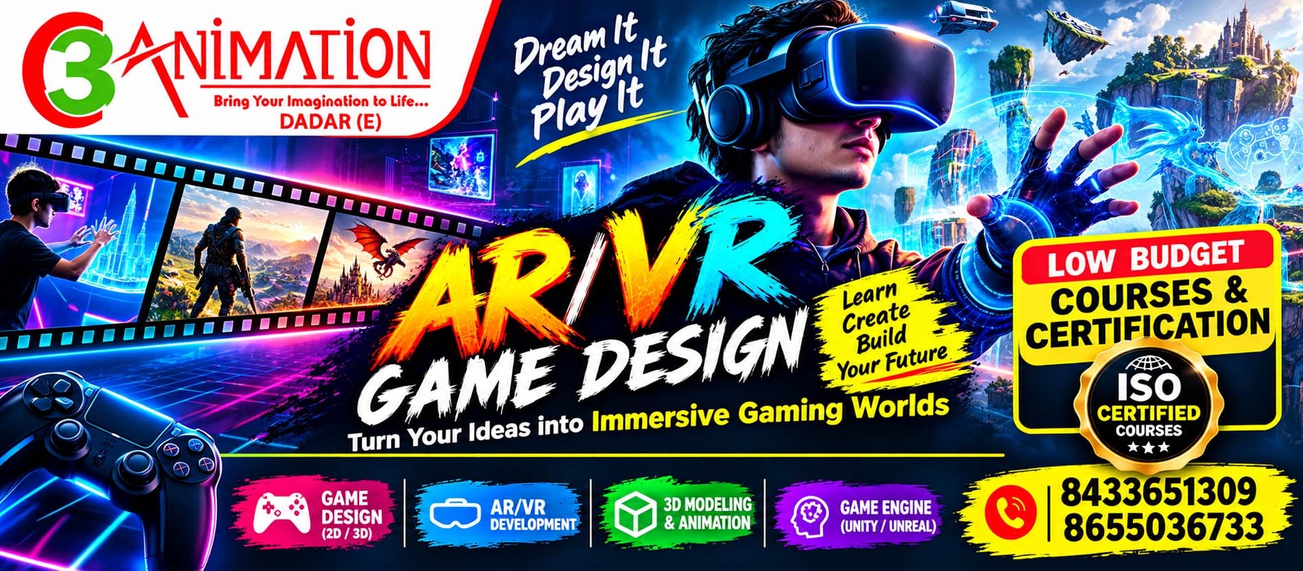 Welcome to C3 ANIMATION- VFX & Game Design Institute.